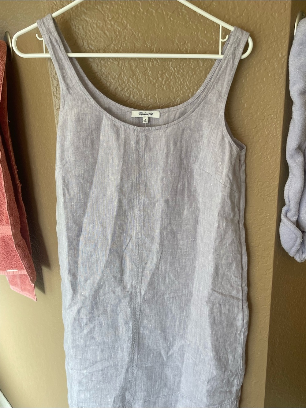 Madewell Light Lavender Linen Tank Top